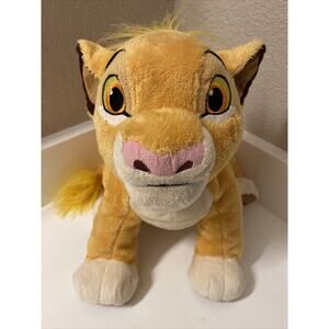 Authentic Disney Store Lion King Plush Baby Simba Soft Stuffed Animal 12” Seated